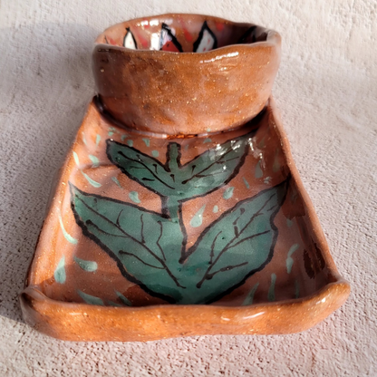 Clay dip bowl - handmade