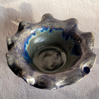 Decorative bowl made of clay - handmade