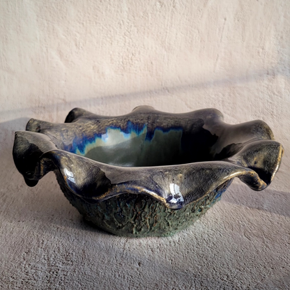 Decorative bowl made of clay - handmade