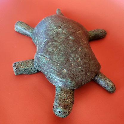 Turtle made of clay - handmade