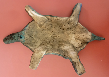 Turtle made of clay - handmade