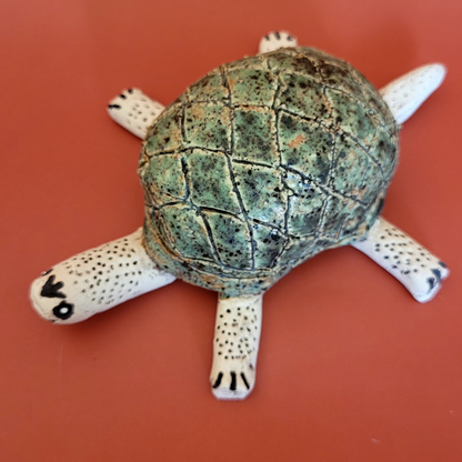 Turtle made of clay - handmade
