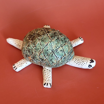 Turtle made of clay - handmade