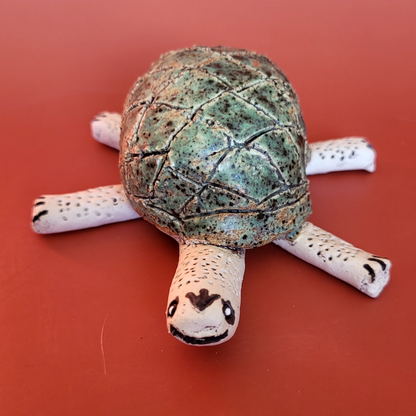 Turtle made of clay - handmade
