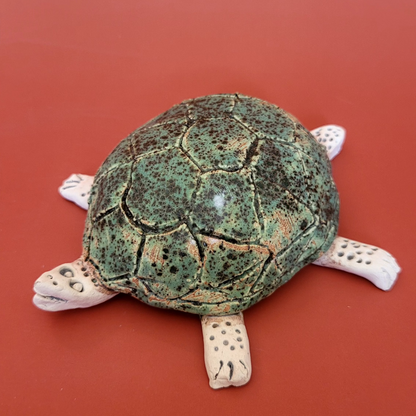 Turtle made of clay - handmade