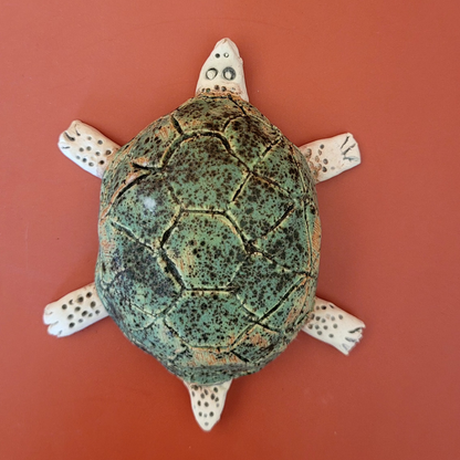 Turtle made of clay - handmade