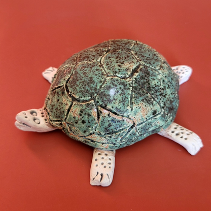 Turtle made of clay - handmade