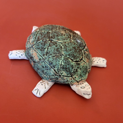 Turtle made of clay - handmade