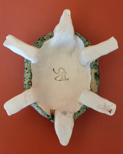 Turtle made of clay - handmade