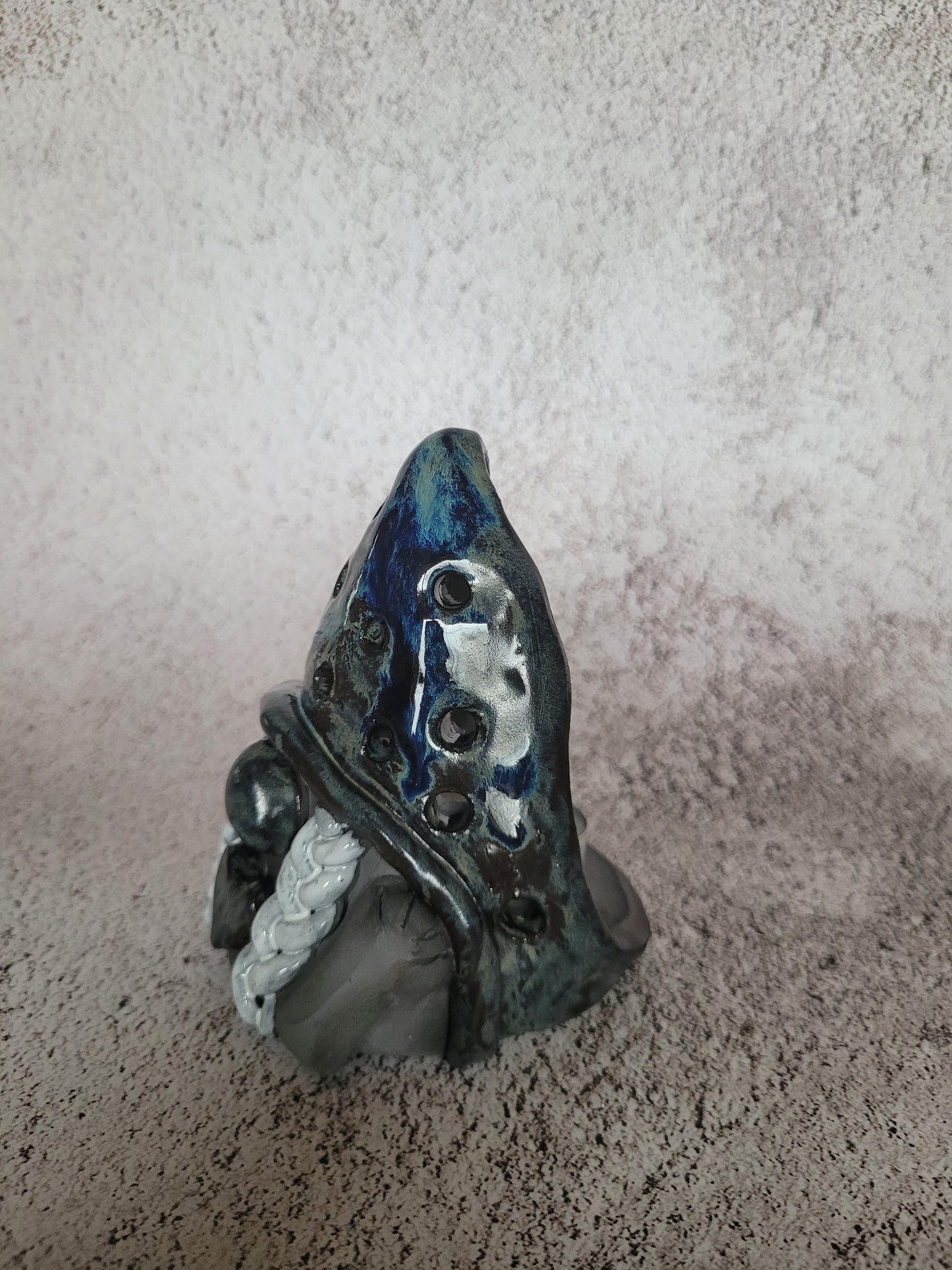 Teelicht Wichtel handgefertigt aus Ton