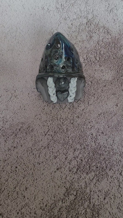 Teelicht Wichtel handgefertigt aus Ton