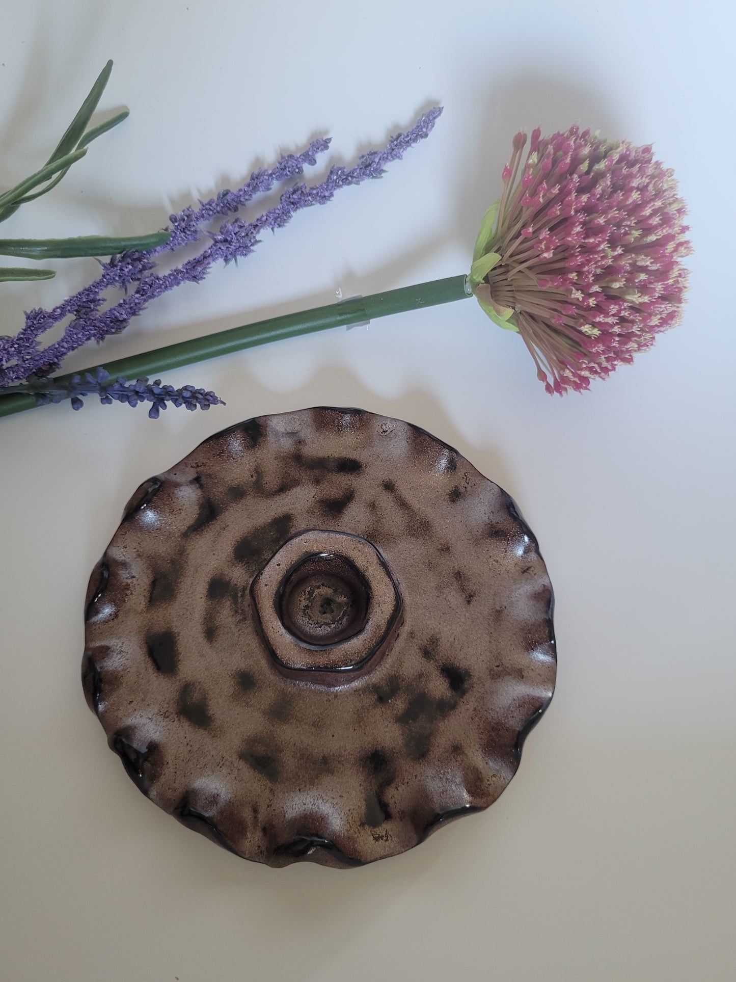 Stabkerzenhalter aus Ton